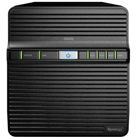 Сетевое хранилище (NAS) Synology Disk Station (DS420j) черный