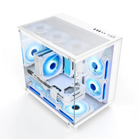 Корпус Huntkey S920 Storm RGB (S920 Storm W ARGB) белый