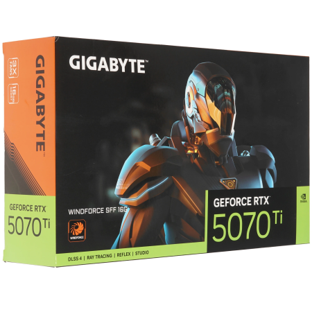 Видеокарта GIGABYTE GeForce RTX 5070 Ti WINDFORCE SFF 16G (GV-N507TWF3-16GD) 16 Гб черный