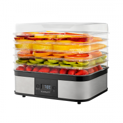 Сушилка для овощей и фруктов Scarlett SC-FD421T19 серебристый