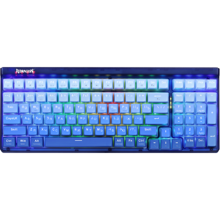 Клавиатура проводная + беспроводная Redragon Garen Pro (71745) синий