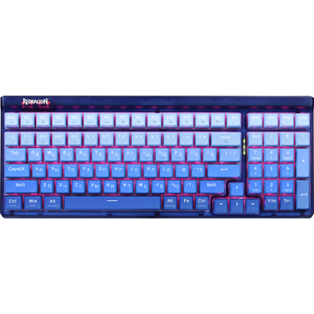 Клавиатура проводная + беспроводная Redragon Garen Pro (71745) синий