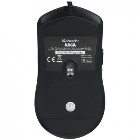 Мышь проводная + коврик Defender Arga GM-049 (52049) черный