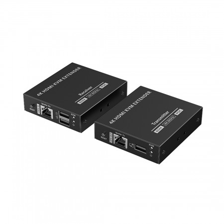 Удлинитель HDMI + KVM (POC) Lenkeng (LKV565KVM-P) 60м черный