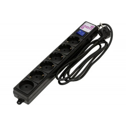 Сетевой фильтр Power Cube SPG6-B1,9M черный 1.9 м