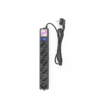 Сетевой фильтр Power Cube SPG6-B1,9M черный 1.9 м