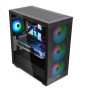 Корпус SEGOTEP Memphis-Flow Glass (Memphis-Flow Glass white) черный