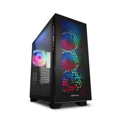 Корпус Sharkoon Elite Shark CA300H RGB (ELITE-SHARK-CA300HB) черный
