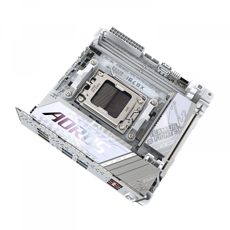 Материнская плата GIGABYTE X870I AORUS PRO ICE белый