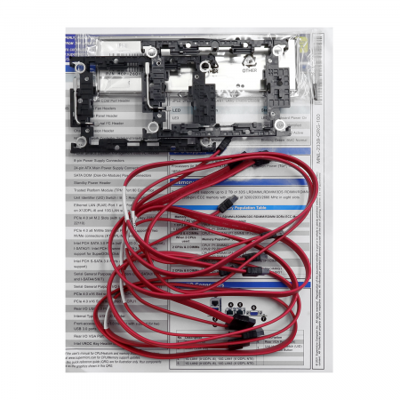 Серверная материнская плата Supermicro MBD-X12DPL-I6-O зеленый