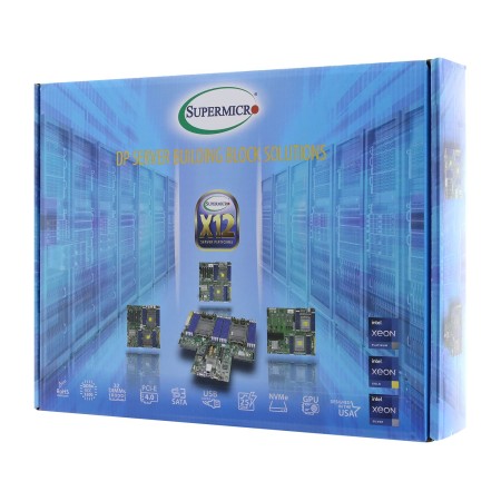 Серверная материнская плата Supermicro MBD-X12DPL-I6-O зеленый