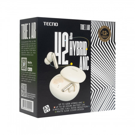 Наушники TECNO True 1 Air (TU01 Air) белый