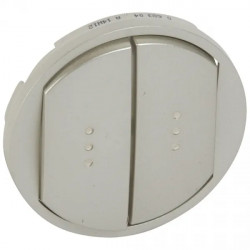 Выключатель Legrand CLN 068304 2 клавишный титановый