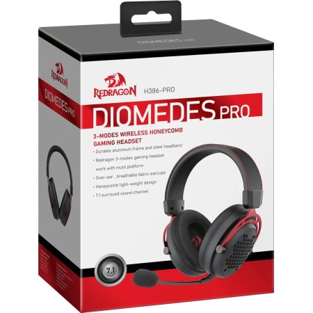 Наушники Redragon Diomedes Pro Wireless (72264) черный/красный