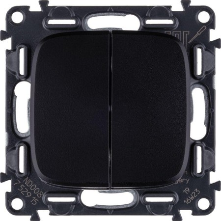 Выключатель Legrand Valena Allure 752915 2х клавишный антрацит