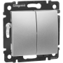 Выключатель Legrand Valena 770105 2х клавишный алюминий