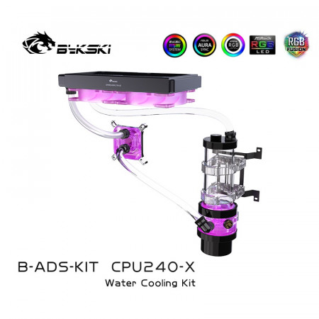 Система водяного охлаждения Bykski B-HTRGB-KIT CPU240-X черный