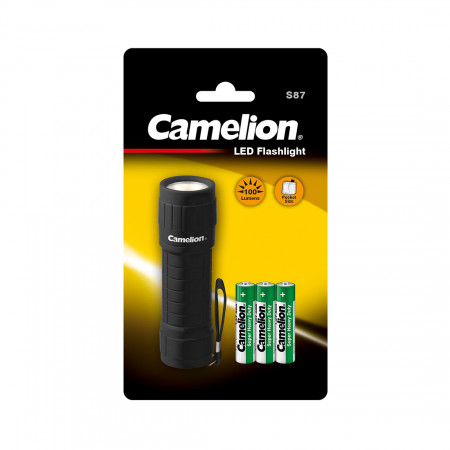 Фонарь Camelion S87 черный
