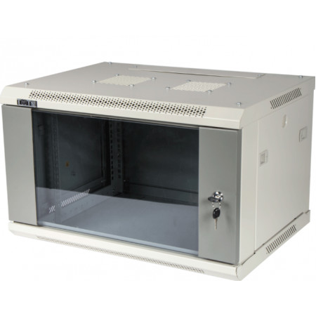19" Шкаф Lanmaster Pro (TWT-CBWPG-12U-6x6-GY) серый 12U 600*600 мм
