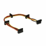 Кабель SATA - 4 HDD Cablexpert CC-SATAMF-03 0.4м черный