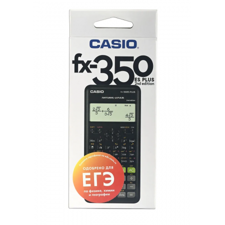 Калькулятор инженерный CASIO FX-350ESPLUS-2WETD черный