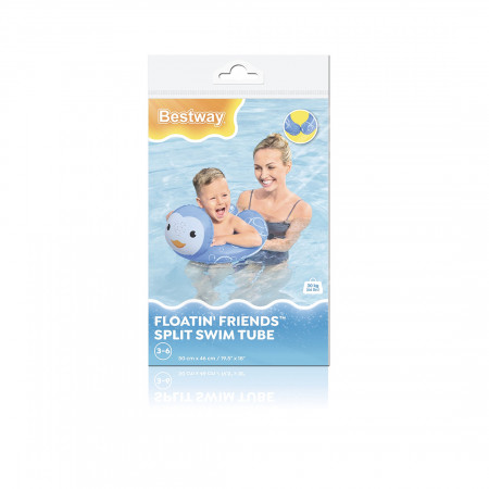 Круг Bestway Floating Friends 36405 голубой/зеленый/бирюзовый