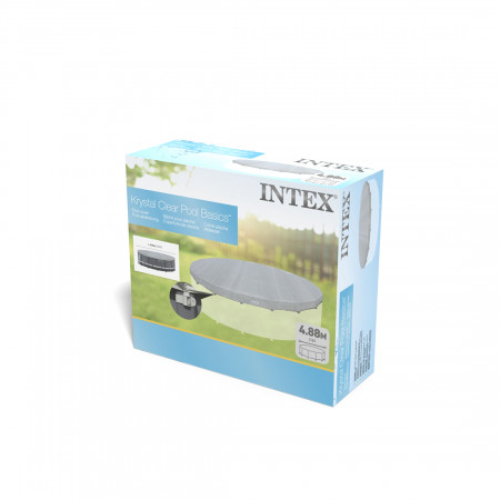 Тент Intex 28040 488х488 см серый