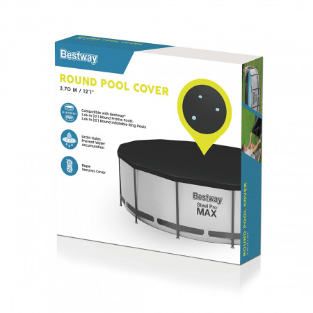 Тент Bestway 58037 366х366 см черный