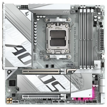 Материнская плата GIGABYTE B850M AORUS ELITE WIFI6E ICE белый