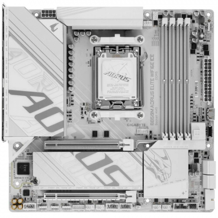 Материнская плата GIGABYTE B850M AORUS ELITE WIFI6E ICE белый