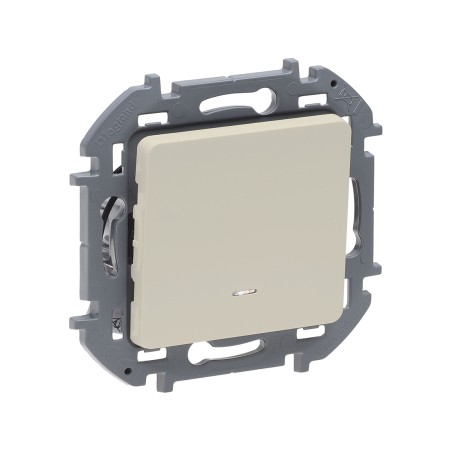 Выключатель с подсветкой Legrand Inspiria 673611 1 клавишный слоновая кость