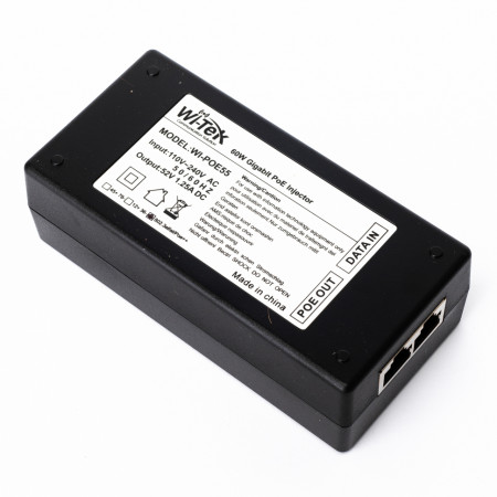 PoE Инжектор Wi-Tek WI-POE55-48V-60W черный