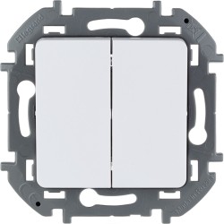 Выключатель Legrand Inspiria 673620 2х клавишный белый