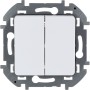 Выключатель Legrand Inspiria 673620 2х клавишный белый
