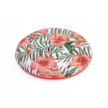 Матрас надувной BESTWAY Peaceful Palms (43410) розовый 158х158х25 см (без насоса)