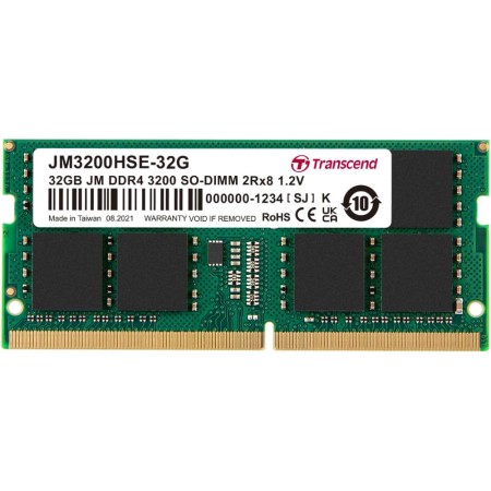 Оперативная память Transcend JM3200HSE-32G 32 ГБ зеленый