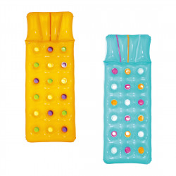 Матрас надувной BESTWAY Summer Colors (43014) синий/желтый 188х71х25 см