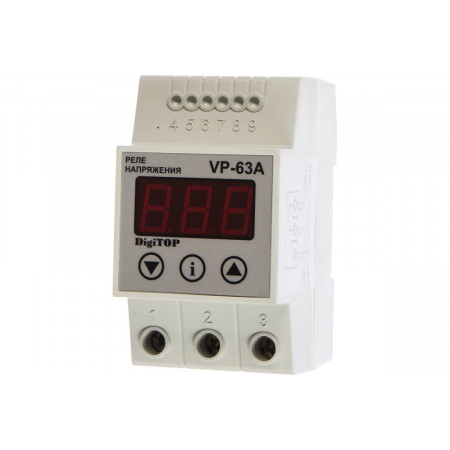 Реле напряжения DigiTOP V-protector (Vp-63A) белый