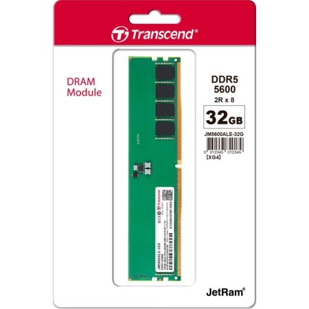 Оперативная память Transcend JM5600ALE-32G 32Гб зеленый