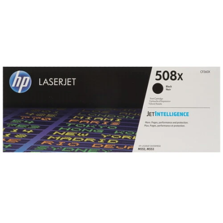 Картридж лазерный HP 508X (CF360X) черный (повышенная емкость) (с чипом)