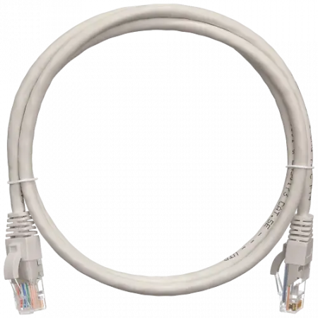 Кабель 2хRJ45 NETLAN Кат.5е 100МГц (EC-PC4UD55B-BC-PVC-050-WT-10) 5м белый