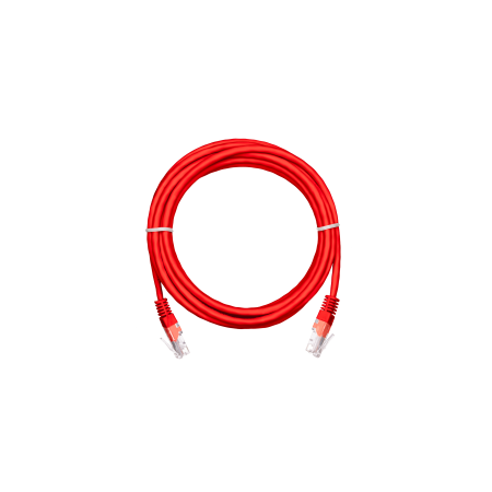 Патч-корд NETLAN T568B (EC-PC4UD55B-BC-PVC-050-RD-10) красный 5 м