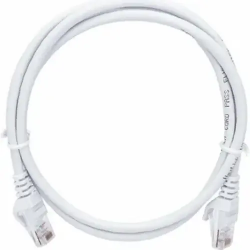 Патч-корд UTP 2хRJ45 NETLAN Кат.5е 4 пары 100МГц (EC-PC4UD55B-BC-PVC-030-WT-10) 3м белый