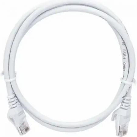 Патч-корд UTP 2хRJ45 NETLAN Кат.5е 4 пары 100МГц (EC-PC4UD55B-BC-PVC-030-WT-10) 3м белый
