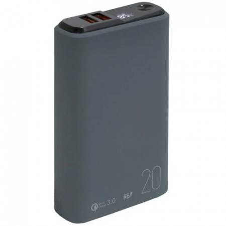 Портативные аккумулятор Olmio QS-20 (39188) серый