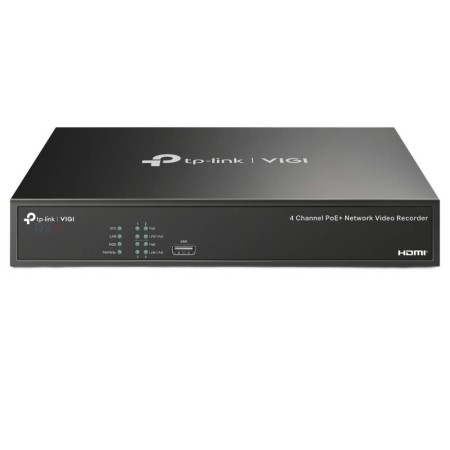 4-канальный IP-видеорегистратор TP-Link VIGI NVR1004H-4P серый