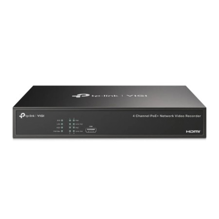 4-канальный IP-видеорегистратор TP-Link VIGI NVR1004H-4P серый