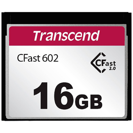 16 ГБ Карта памяти Transcend CF (TS16GCFX602) черный