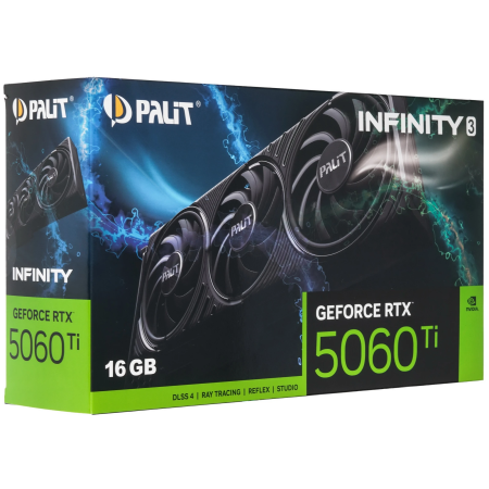 Видеокарта Palit GeForce RTX 5060 Ti Infinity 3 (NE7506T019T1-GB2061S) 16 Гб черный