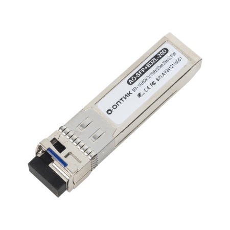 Трансивер А-Оптик AO-SFP+B32L-40D серебристый